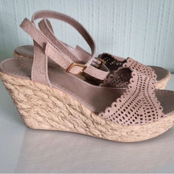 Wedge Ankle Strap Sandal Made in Italy - Picture 1 of 8